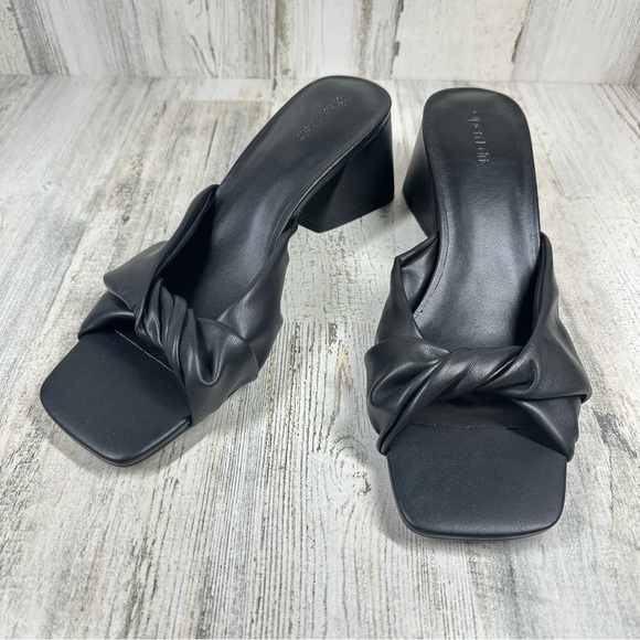 New Open Edit Cora Heel Sandal In Black #346 - Picture 1 of 10